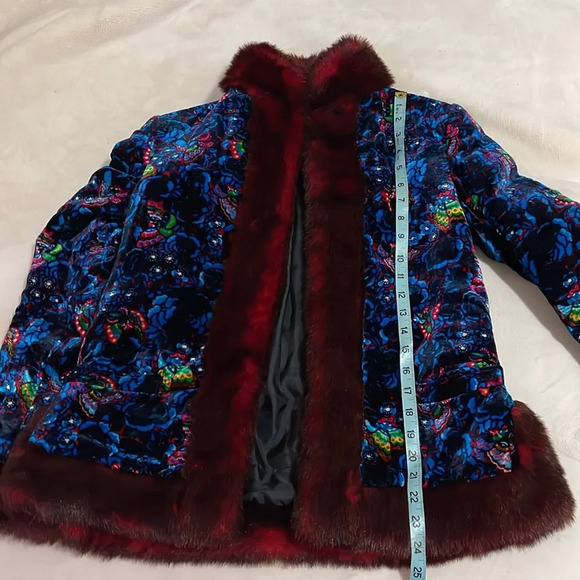 Vivienne Tam velour fur jacket size 1 - Picture 6 of 8